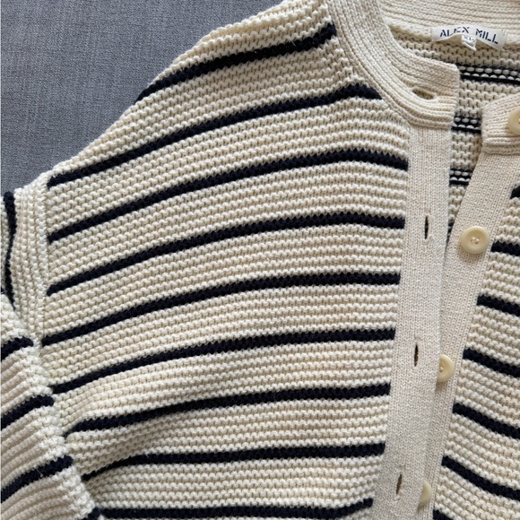 Alex Mill Nico Cardigan in Stripe XL - Picture 6 of 8